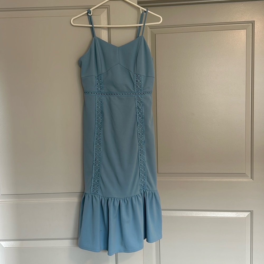 Francesca’s Miami Blue Midi Dress